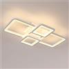 Mckalen Plafoniera LED Soffitto Moderna 62CM, 56W 6300LM Lampada da Soffitto Rettangolo Design, Bianco Plafoniera LED per Camera da Letto Soggiorno Cucina Sala da Pranzo, Bianco Caldo 3000K