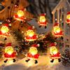 TRIXES Luci Natalizie Decorative a Filo - Babbo Natale - 3 m Funzionamento a Batterie