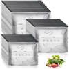 HMCEY 30 Pezzi Sacchetti Congelatore con Zip,Sacchetti Freezer Riutilizzabili,Sacchettis Alluminio per Alimenti,Buste Alimenti Richiudibili Piccole,Buste Chiusura Ermetica,Sacchettis Sandwich Plastica