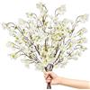 YMIFEEY 4 fiori artificiali, fiori di ciliegio, 105 cm, fiori artificiali, fiori di ciliegio, arbusto pasquale, decorazione primaverile, fiori di seta come veri, fiori di pesca, per vaso da pavimento