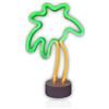 The Glowhouse Segnale al neon a pile verde giallo verde alto 15 del supporto della palma LED