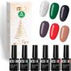 Beautilux Smalto Gel Semipermanente Kit 6x10ml Senza TPO Senza HEMA - Colori Invernali Magici, Applicazione Facile per Principianti, Regalo di Natale Perfetto per Imparare la Manicure (WI25-07)