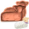 Kamehame Stampo per torta di agnello pasquale Stampo per torta di agnello 3D in silicone da 12 pollici Grande stampo da forno pasquale per torta