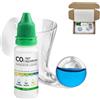 AllisWay Kit completo per acquario di CO2, test CO2, con soluzione indicatore da 15 ml, kit completo per un monitoraggio preciso degli acquari d'acqua dolce