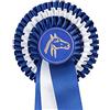 Pfiff - Fiocco da torneo a 3 rosette, colore: Blu