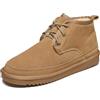 Meik Mangni Stivali da Neve Donna Stivaletti Invernali Uomo Comodi Scarpe con Calda Foderati Antiscivolo Scarponi Neve Classici Snow Boots Esterno Marrone 37EU
