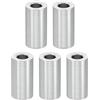 PATIKIL M5 Distanziali in Alluminio, 5pz Distanziali Metallici in Alluminio 5,2mm ID x 10mm OD x 20mm L Distanziali Alluminio a Vite Separata Rotondi per Viti 1/5 M5