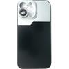 SYSTEM-S Lente macro 30x filtro microscopio con custodia nera per iPhone 13 Pro Max