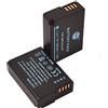 DSTE 2-Pacco Ricambio Batteria per DMW-BLD10E Lumix DMC-G3 DMC-GF2 DMC-GX1