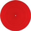 NQEUEPN Turntable Mat, Tappetino per Giradischi in Silicone da 30cm di Diametro Tappetino per Dischi Antiscivolo Antistatico per Accessori di Ricambio per Tappetini per Dischi in Vinile (Rosso)