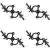 jindaaudio 4Pack Morsetti Luci Scena per Traliccio Stage Lighting Morsetto Aliscaf Doppio Largo 35mm-45mm Morsetti per Accoppiatori Girevoli per Truss, Carico 100kg Doppia Fibbia Clamp Ganci per Luci da Palco