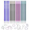 Beinup 16 Pezzi Refill per Penna Gel Cancellabile, compatibili con Legami, Penne Cancellabili Ricariche, Altezza 13 cm, Punta 0,7 mm, Inchiostro Termosensibile, per Appunti, Schizzi