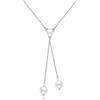 YFN Y Perle Collane in argento sterling 925 per le donne Y ciondolo gioielli, Argento sterling, Nessuna pietra preziosa