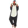 chuangminghangqi Pigiama Pagliaccetto Tuta Animale Adulto Unisex Costume Onesie Sleepwear Tuta Indumento Notte Cappuccio Tutina Loungewear Caldo Dolce Festa Festa Serata