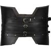 SSDH Cintura in pelle larga medievale fatta a mano Steampunk Cintura Cosplay Costume Accessori Donna Uomo Rinascimento Cavaliere Vichingo Cintura Armatura Antica, Nero , Taglia unica