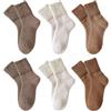 Fleymu 6 Paia Calze Térmiche Donne - Calze Invernali Spesse e Morbide Taglia 35-42 - Per Interni ed Esterni, Regalo Pratico per Fidanzate e Mamme