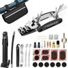 Carehabi Kit Riparazione Pneumatici Bici 39 PCS Kit Attrezzi per Bici 16 in 1 Attrezzo Multifunzione per MTB, Strada