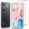 Locofun Pellicola Vetro Temperato per Honor 400 Pro e Protezione Lente Fotocamera, Durezza 9H Schermo Protettiva Film [2+2 Pezzi], Anti Graffi Niente Bolle