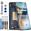 DTD Schermo per Samsung Galaxy S24 5G LCD SM-S921B, SM-S921B/DS Schermo Touch di Ricambio con Strumenti (Nero con Cornice, Senza riconoscimento delle Impronte digitali)