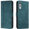 Bravoday Cover per LG Velvet / G9 / G900, Flip Custodia in Pelle PU Portafoglio Custodia per LG Velvet / G9 / G900, con Slot per Schede, Verde