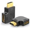 VCELINK Adattatori HDMI 90 Gradi e 270 Gradi 8K, Connettore HDMI 2.1 Supporta 8K@60Hz 4K@120Hz, HDR, HDMI Angolo Retto Maschio a Femmina per Laptop/Roku Stick/PS5, 2 Pezzi