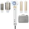 webeauty [6 in 1] Phon Capelli, 110,000 GIRI/MIN, 30M/S, 1400W Asciugacapelli Ad Alta Velocità, 500 Milioni Di Ioni Hair Dryer Con Spazzola Asciugacapelli e Air Arricciacapelli, Bianco