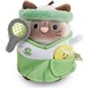 NICI mymochi, Siamy Gatto siamese in morbido peluche (8 cm) con pallina e completo da tennis, stile Kawaii, per bambini e adulti, in confezione regalo da 8,5 x 6,5 x 10 cm, marrone - 62903