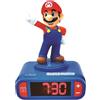 Lexibook - Nintendo Super Mario Sveglia Digitale con Snooze e Suoni, Orologio, Colore Blu/Rosso - RL800NILXB