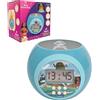 Lexibook, Disney Vaiana Oceania, Sveglia a proiettore con Funzione Snooze, Luce Notturna con Timer, Schermo LCD, a Batteria, Blu, RL977VNLXB