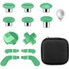 Gopiiphon Set di Tasti in Metallo per Controller Xbox Elite Series 2 Incluso 6 Joystick con Rivestimento in Metallo, 4 Paddle, 2 D-Pad, 1 Strumento di Regolazione per Xbox Elite Series 2-Core (Verde Erba)