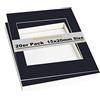 TUKA-i-AKUT 20x Passe-partout da 15x20 cm (per Foto da 10x15 cm), Senza Acidi e Resistente All'invecchiamento, Passepartout per Inquadrare Foto, Poster, Stampe d'Arte, ECC. Nero, TKD9100-15x20-20x