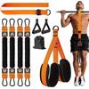 flintronic Fasce di Supporto Per Trazioni, 300 lbs Resistenza e Altezza Regolabili, con Comodo Poggiapiedi, Bande Elastiche Resistenza Pull up, Per Supporto nell'Allenamento di Trazione