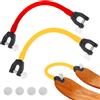 Udbrud 2 Pezzi Connettore per Punte da Sci per Bambini, Portatile Aiuto per L'Allenamento di Sci Trainer Connettore Punta da Sci Per Punta Da Snowboard Per Bambini Principianti (Rosso Giallo)