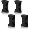 BOXOB 4 Pezzi Clip per Occhiali da Sport Invernali, Clip per Occhiali da Casco da Sci Sistema di Ritenzione per Occhiali da Sci/Snowboard per Fissare Gli Occhiali in Posizione (Nero)