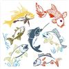 GORGECRAFT Stencil di Pesce Grande da 30x30cm in Pet Riutilizzabile con Motivo A Cava di Mare Oceano Animale Pittura Disegno Stencil per Pittura Legno Pareti Tessuti Tela Mobili Arte e Artigianato