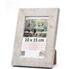 3-B Cornice portafoto ISEO - grigio (struttura in cemento) - 10 x 15 cm - Cornice in legno, cornice portafoto con vetro acrilico