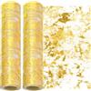 Swpeet 2Pz 28x274 cm Paillette Glitter Oro Runner da Tavola, Rotoli Decorativi in Foglio Glitterato Metallico a Maglia Sottile, Foglio Glitterato Paillette Metallico a Maglia Sottile, Centri Tavola