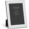Edzard Cornice portafoto Gela (DIN A4 = 21 x 29,7 cm), placcata in argento, con 2 ganci, cornice in argento in formato verticale e orizzontale