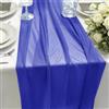 HiBeauty PRO Runner da Tavolo in Chiffon Blu Scuro, 70 x 300 cm, 1 Pezzo, Runner da Tavolo in Tessuto per Decorazione da Tavolo, Decorazioni da Matrimonio, Decorazioni da Tavolo per Compleanni, Baby Shower