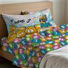 Riad Arredo Mahome Set Completo Letto in Pregiata Flanella 100% Cotone con Trattamento Antipalline - Completo Lenzuola Caldo Cotone Morbide Artigianali Alta Qualità Made in Italy (Youth, Francese)