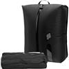 GOIEHIR Sacchetto per Sottovuoto in TPU, Sacchetto per il Vuoto da 16 litri, Borsa da Compressione Sottovuoto, Sacchetti per Compressione Riutilizzabili, Organizer da Viaggio in Nylon per Viaggi (Nero)