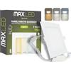 Maxled, Light is Led! 9 W Led-Inbouwspot 230 V, 145 mm, 720 lm, faretti da soffitto Niet dimbaar 3000 K-6000 K Warm Wit Neutraal Wit Koud Wit Ultraplatte Soffitti Inbouwspot Gatmaat 135 MM Alluminio