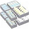 YUVATERA Set di 8 Organoizer Armadio Cassetti Intimo,Non Tessuto Cassetto Organizer,Pieghevole Organizer Armadio Salvaspazio,Organizer Cassetti Armadio per t-Shirt,Calzini,Cravatte,Reggiseni