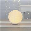 Ideen mit Herz Lampada da tavolo a LED in carta, luce d'atmosfera, illuminazione indiretta, diametro 19,5 cm, altezza 21,5 cm, luce bianca calda, funzionamento a batteria