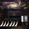 GIDEALED Twinkle Cielo Stellato Luce a Fibra Ottica per Auto/Casa, Kit di 600pz*3m*0,75mm di Plafoniere a Stelle con APP/Telecomando RGBW Luce a Fibra Ottica Modalità Musicale, Funzione Timer e Cambio