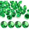 LYHLYA Pietre preziose per bambini, diamanti acrilici verdi da 25 mm, diamanti decorativi acrilici, gemme finte per vasi, vasi di nozze, decorazioni da tavolo, decorazioni per feste
