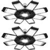 ANYPOWK 20000 lumen 6500 K luce diurna 200 W Otto fogli lampade da soffitto LED per garage - Set di 2
