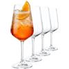 WUITOKI® Calici Spritz Aperol, set da 4, 45cl, in cristallo, resistente, Aperitivo, Cocktail