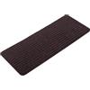 Homwiz Tappetini per Scale Antiscivolo, 15 Tappetini Autoadesivi per Gradini Interni, Ritagliabile e Riutilizzabile - Protezione per Animali Domestici, Anziani e Bambini (Marrone, 55x22 cm)