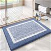 Color&Geometry Tappetini da bagno piccoli per il bagno, semplici e eleganti, 40,6x61 cm, tappeti da bagno in microfibra lavabili, antiscivolo, assorbenti, morbidi, in blu chiaro, per doccia esterna